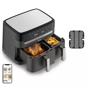 Tefal Dual Easy Fry & Grill EY905B Double 8,3 L eraldiseisev 2700 W kuumaõhufritüür Hall