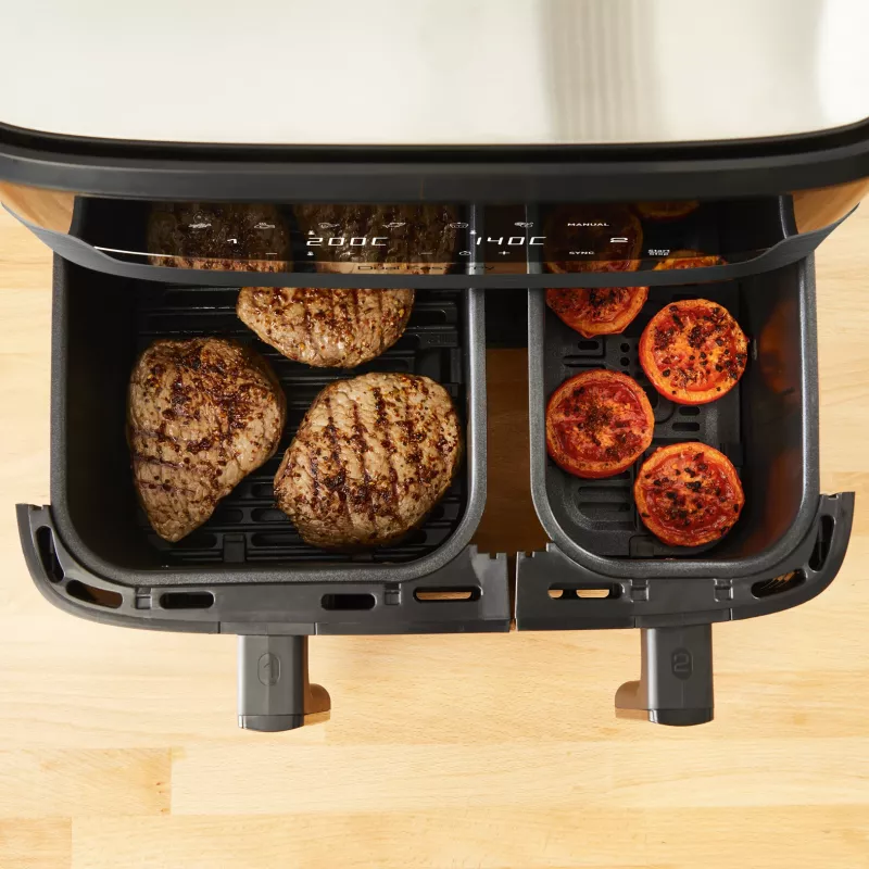 Tefal Dual Easy Fry & Grill EY905B Double 8,3 L eraldiseisev 2700 W kuumaõhufritüür Hall