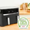 Tefal Dual Easy Fry & Grill EY905B Double 8,3 L eraldiseisev 2700 W kuumaõhufritüür Hall