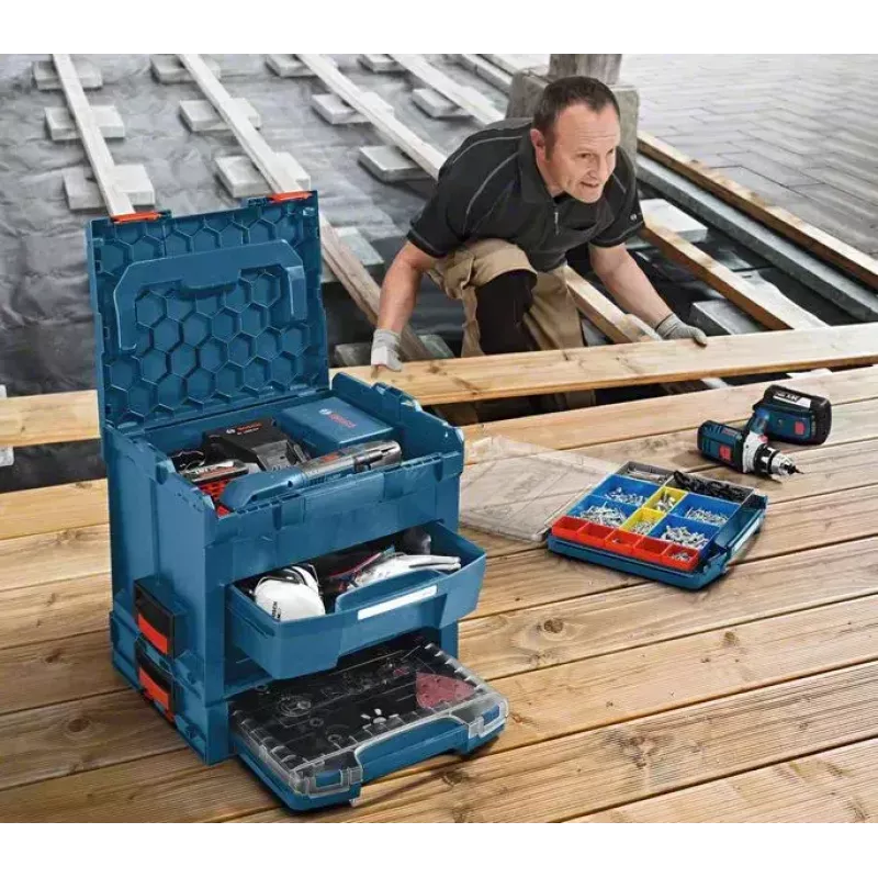 Vaheseinakomplekt hoiukasti jaoks Bosch 1 600 A00 2UJ, polüstüreen, must, 406×331×77 mm