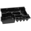 Vaheseinakomplekt hoiukasti jaoks Bosch 1 600 A00 2UJ, polüstüreen, must, 406×331×77 mm
