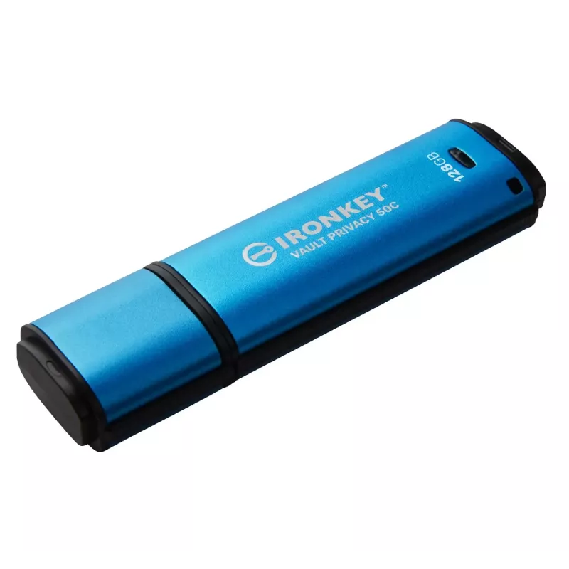 Kingston Technology IronKey 128 GB USB-C Vault Privacy 50C, AES-256 krüpteeritud, FIPS 197