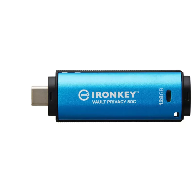 Kingston Technology IronKey 128 GB USB-C Vault Privacy 50C, AES-256 krüpteeritud, FIPS 197