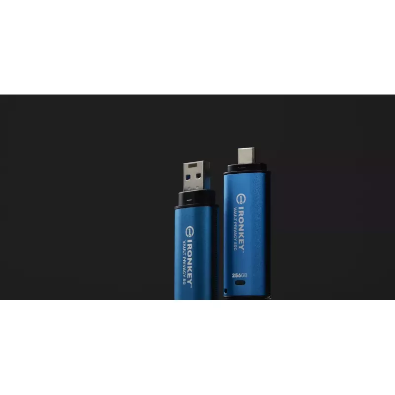 Kingston Technology IronKey 256GB USB-C Vault Privacy 50C AES-256 krüpteeritud, FIPS 197