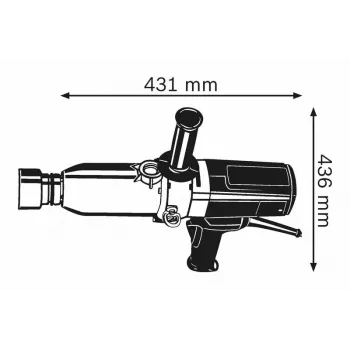Bosch 0 601 435 103 löökmutrivõti Must, Sinine 920 W