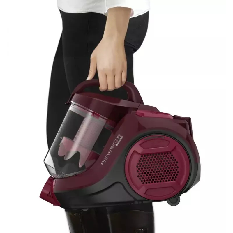Silindertolmuimeja ROWENTA Swift Power RO2933 — 750 W, kotita, burgundia/must, 4,87 kg