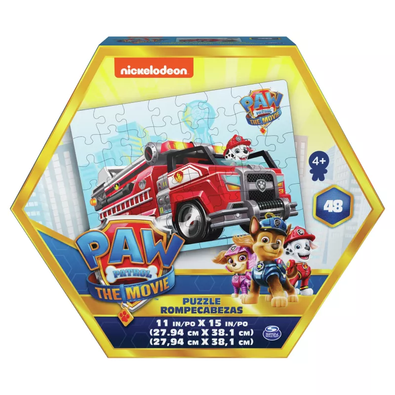 Mängud PAW Patrol Film, 48-osaline pusle lastele vanuses 4+, Chase