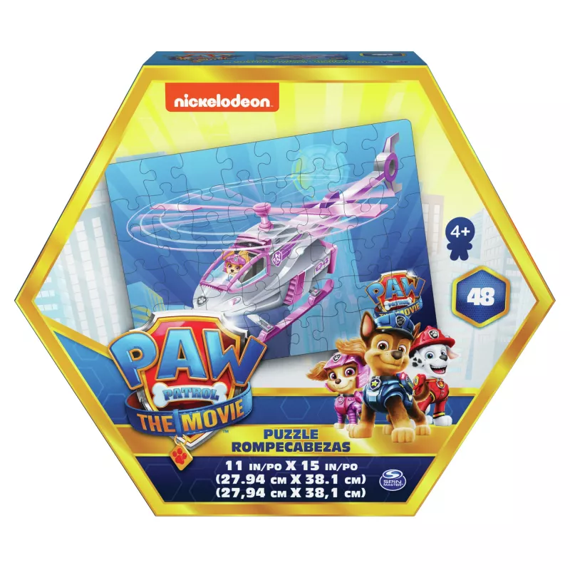 Mängud PAW Patrol Film, 48-osaline pusle lastele vanuses 4+, Chase