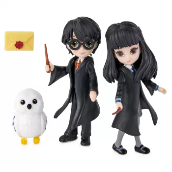 Wizarding World, Maagilised Minid Harry Potteri ja Cho Changi sõprusekomplekt koos olendiga, laste mänguasjad alates 5. eluaastast