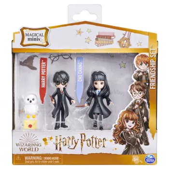Wizarding World, Maagilised Minid Harry Potteri ja Cho Changi sõprusekomplekt koos olendiga, laste mänguasjad alates 5. eluaastast