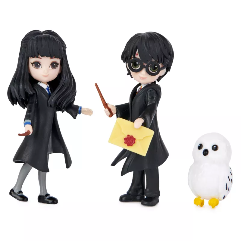 Wizarding World, Maagilised Minid Harry Potteri ja Cho Changi sõprusekomplekt koos olendiga, laste mänguasjad alates 5. eluaastast