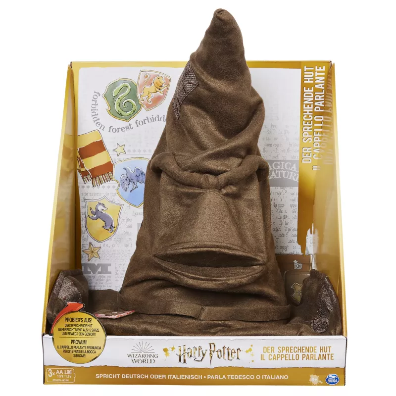 Wizarding World Harry Potter, Kõnelev Sorteerimiskübar 15 fraasiga mänguliseks mänguks, laste mänguasjad alates 5. eluaastast