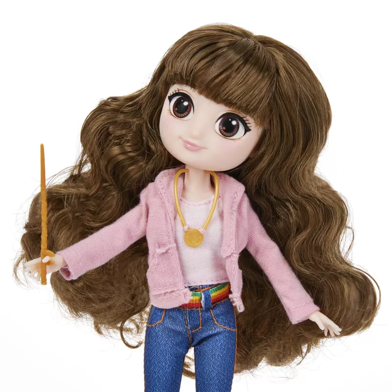 Wizarding World Harry Potter, 8-tolline Brilliant Hermione Grangeri nukk kinkekomplekt 5 aksessuaari ja 2 rõivakomplektiga, lastele alates 6. eluaastast