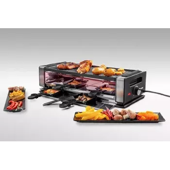 Unold 48730 raclette-grill 8 inimesele 1200 W Must, Roostevaba teras