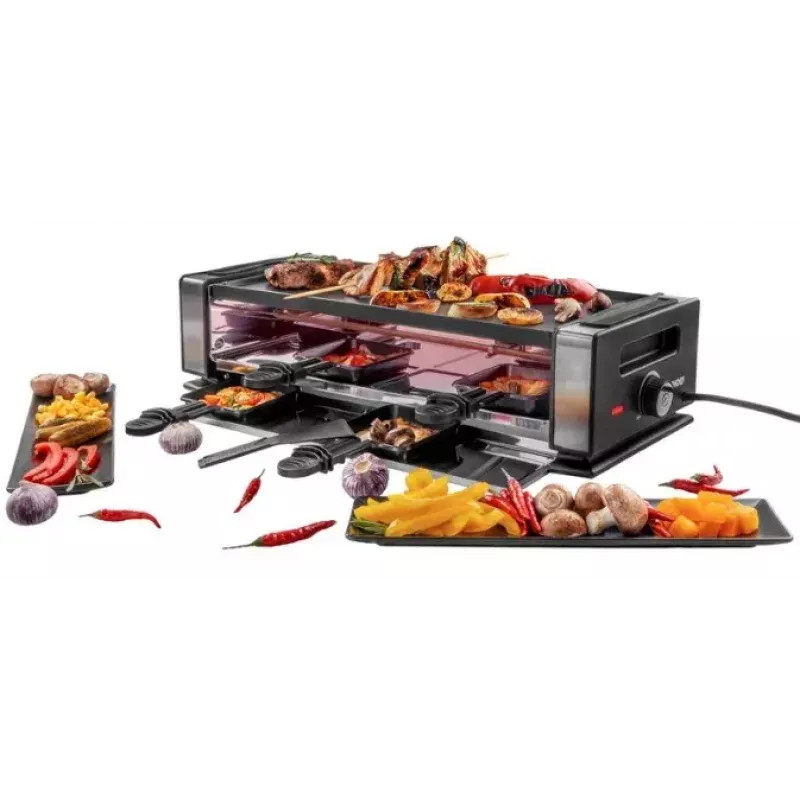 Unold 48730 raclette-grill 8 inimesele 1200 W Must, Roostevaba teras