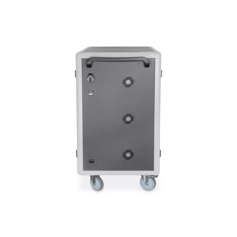 DIGITUS laadimiskäru 15,6-tolline USB-C 30 laadimisalust PDU ventilaator 1260 x 824 x 650 mm