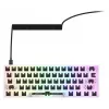 Kompaktne 60% juhtmega klaviatuur Sharkoon SKILLER SGK50 S4 — QWERTY saksa paigutus, RGB-taustvalgustus, USB, 1,5 m kaabel, valge