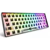 Mehaaniline kompaktne 60% klaviatuur Sharkoon SKILLER SGK50 S4 — Juhtmega USB, QWERTY saksa paigutus, RGB taustvalgustus, 1,5 m kaabel, must