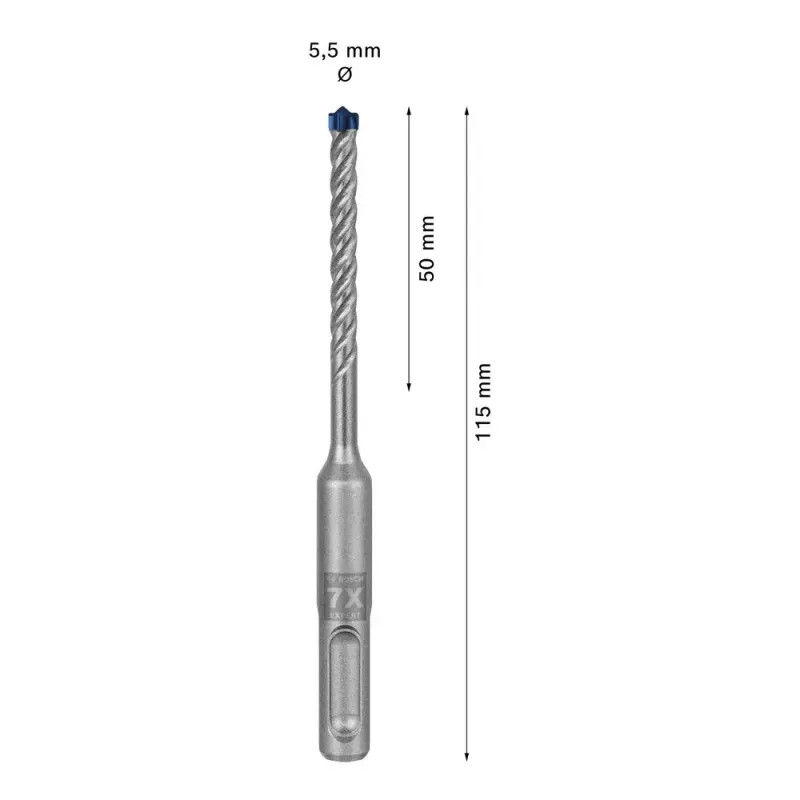 Puuritera Bosch SDS plus-7X 5,5 mm 115 mm