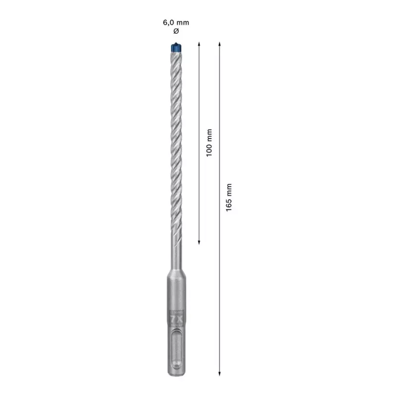Puuritera Bosch SDS plus-7X 6 mm 165 mm