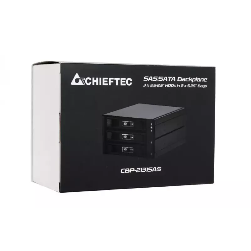 Chieftec CBP-2131SAS draivipaneel Kandeplaat Must