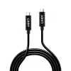 Lindy 5m Active USB 3.2 Gen 2 C/C kaabel, 5 m, USB C, USB C, USB 3.2 Gen 2 (3.1 Gen 2), 10 Gbit/s, Must