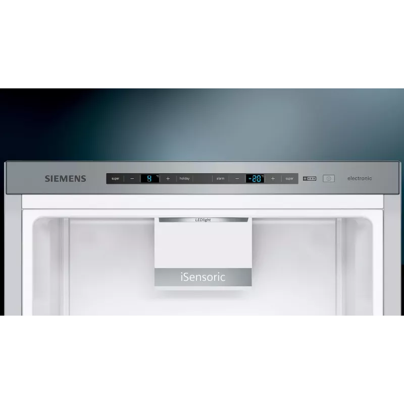 Siemens iQ500 KG39EAICA külmik-sügavkülmik Vabaltseisev 343 L Hõbedane