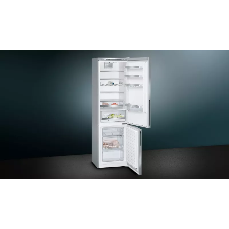 Siemens iQ500 KG39EAICA külmik-sügavkülmik Vabaltseisev 343 L Hõbedane