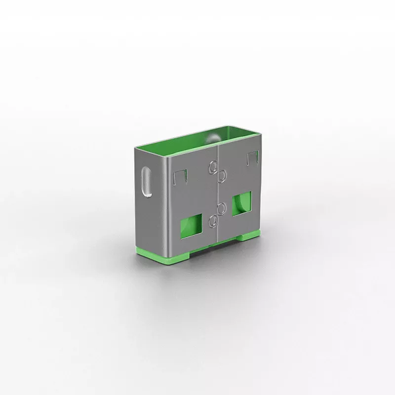 Lindy USB-pordiblokeerija (ilma võtmeta) - 10 tk pakendis, värvikood: roheline