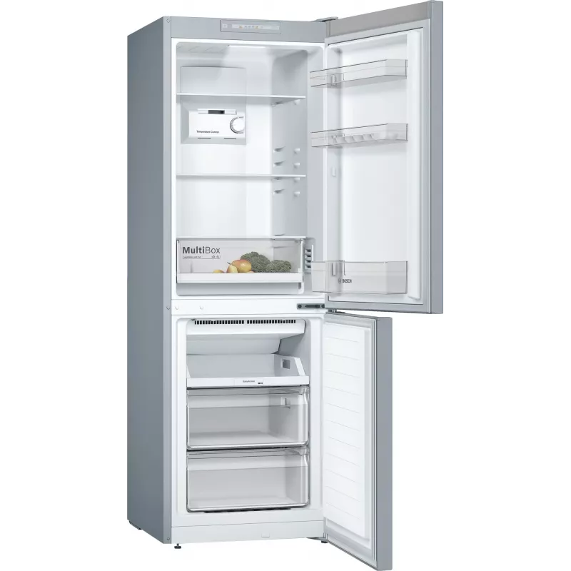 Bosch Serie 2 KGN33NLEB külmik-sügavkülmik Eraldiseisev 282 L Roostevaba teras