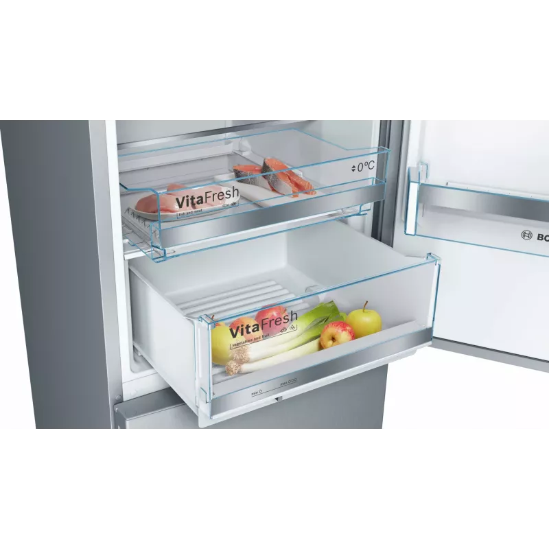 Bosch Serie 6 KGE39ALCA külmik-sügavkülmik eraldiseisev 343 L roostevaba teras