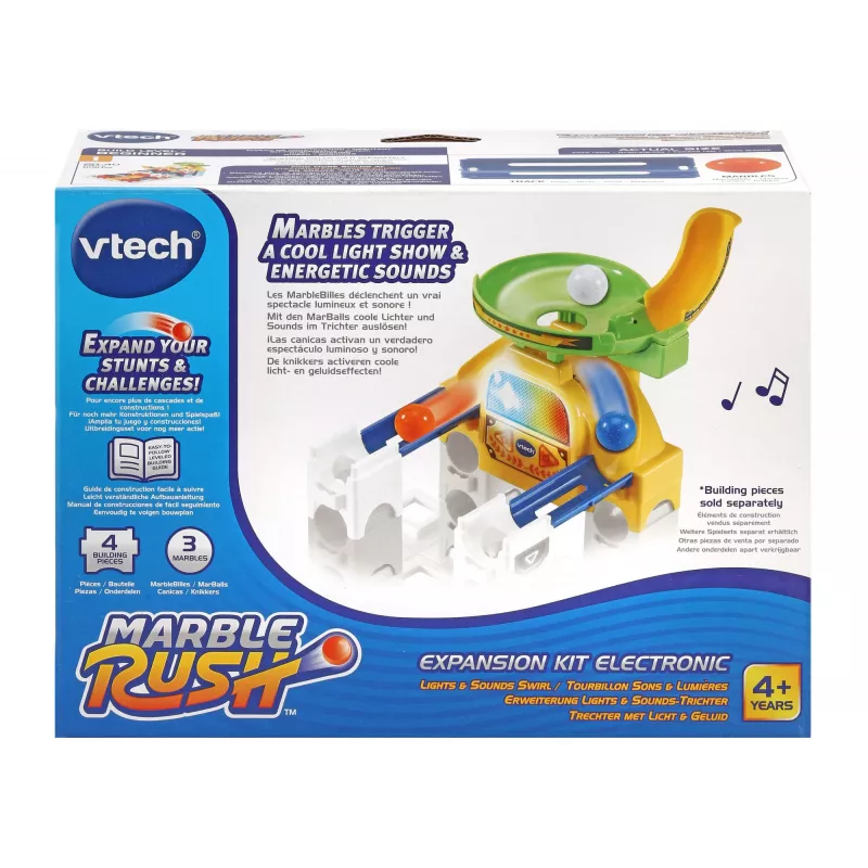 VTech Marble Rush - laienduskomplekt elektrooniline - lehter, 4 a, heliga, AA, plast, mitmevärviline