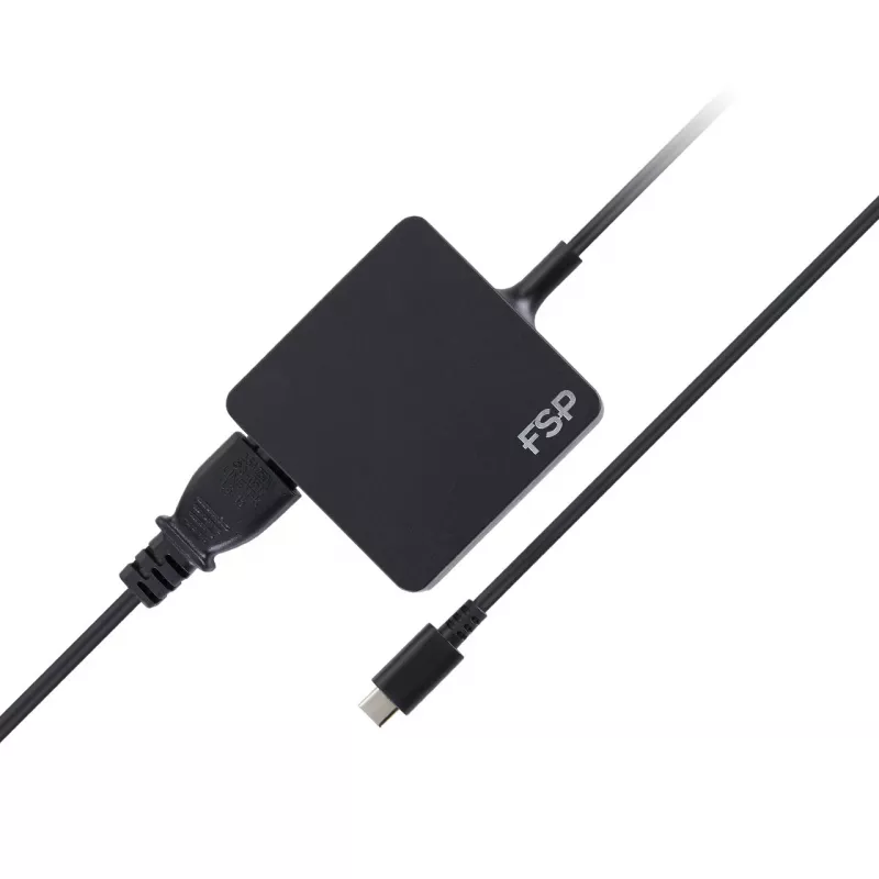 FSP NB C 65 Adapter PD, väljund: 5 V, 9 V, 12 V, 15 V, 20 V, universaalne, sisetingimustesse, 100–240 V, 50/60 Hz, 65 W, 5–20 V