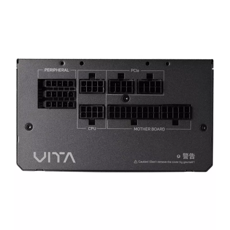 FSP VITA GM 650W toiteplokk ATX ATX3.1 Must, 650 W, 100–240 V, 50/60 Hz, 8–4 A, Aktiivne, 100 W