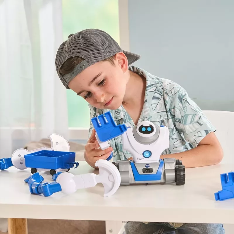 VTech V-Bot, Poiss/Tüdruk, 5 a, Heliga VTech V-Bot. Aku tüüp: AA. Toote värv: Must, Sinine, Valge