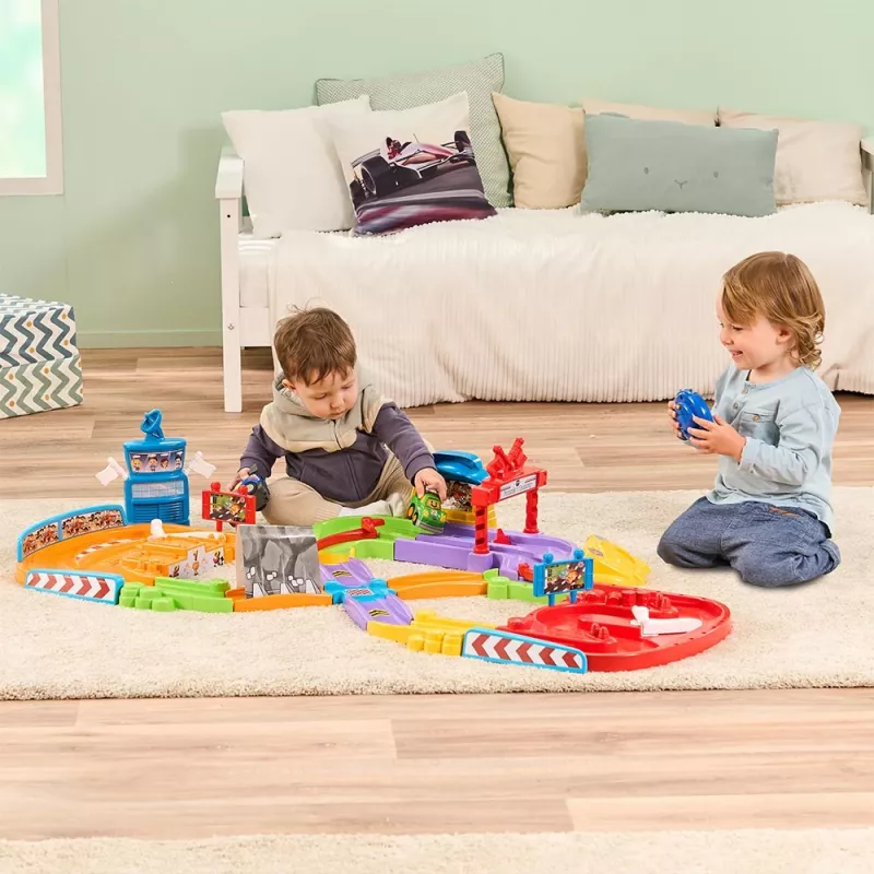 Mänguasi RC-auto võidusõiduraja VTech Tut Tut Baby Flitzer – interaktiivne tõuka-ja-sõida sõidukikomplekt