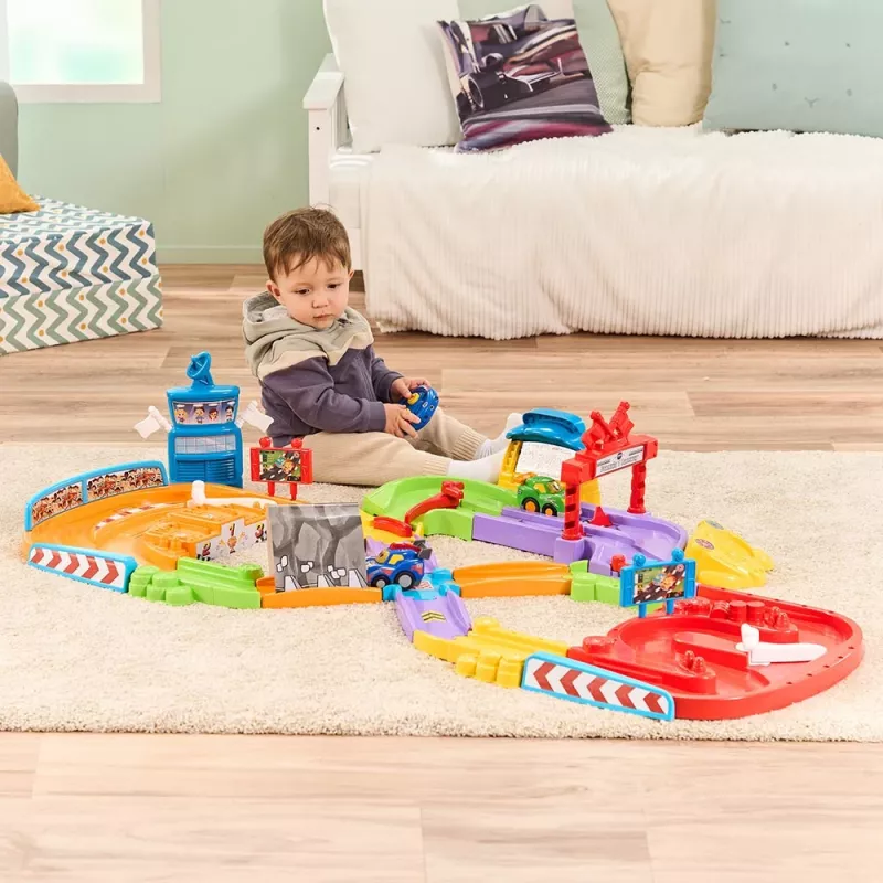 Mänguasi RC-auto võidusõiduraja VTech Tut Tut Baby Flitzer – interaktiivne tõuka-ja-sõida sõidukikomplekt