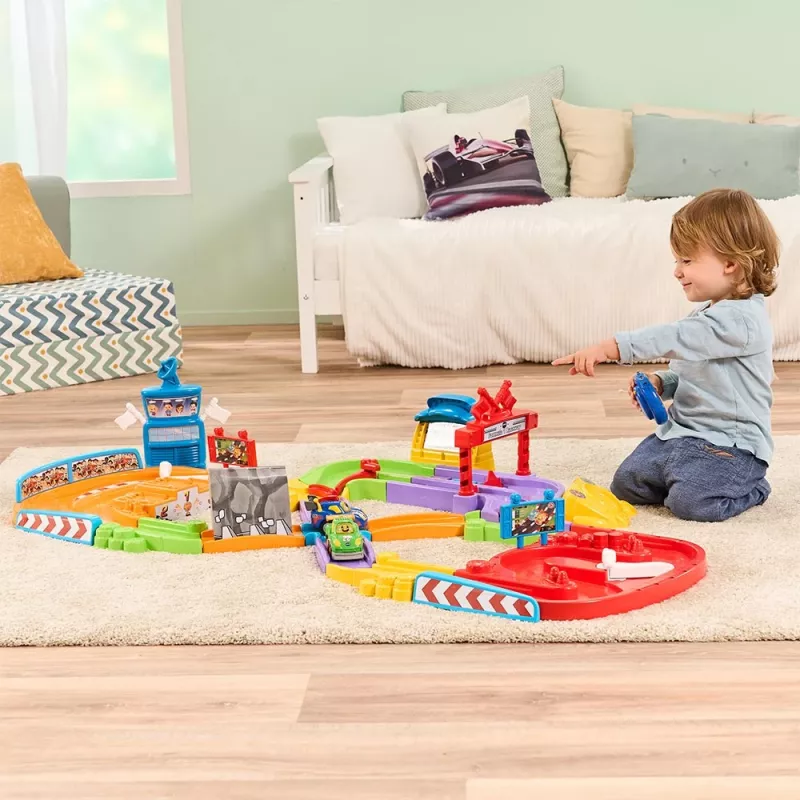 Mänguasi RC-auto võidusõiduraja VTech Tut Tut Baby Flitzer – interaktiivne tõuka-ja-sõida sõidukikomplekt