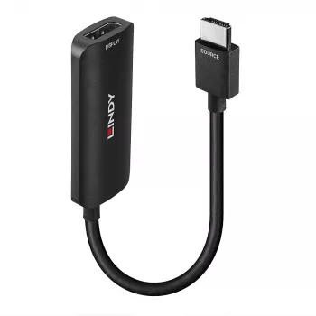 Lindy HDMI 4K60 DisplayPort 1.2 muundurile, 157 m, HDMI tüüp A (standard), DisplayPort, isane, emane, sirge
