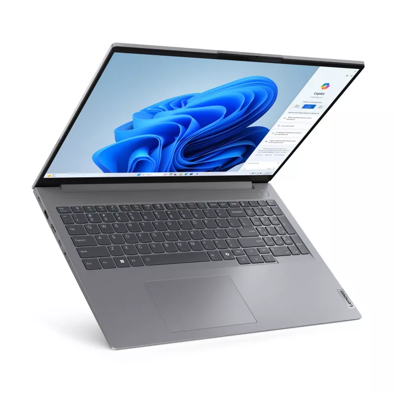 Lenovo ThinkBook 16 G7 ARP AMD Ryzen™ 5 7535HS Sülearvuti 40,6 cm (16 tolli) WUXGA 16 GB DDR5-SDRAM 512 GB SSD Wi-Fi 6E (802.11ax) Windows 11 Pro Hall