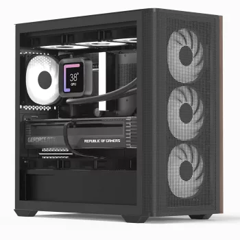 Minitorn PC Aerocool D301A Must Puit ATX Toiteplokk
