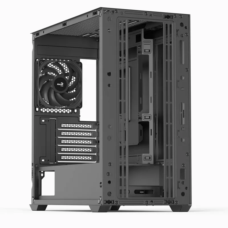 Minitorn PC Aerocool D301A Must Puit ATX Toiteplokk