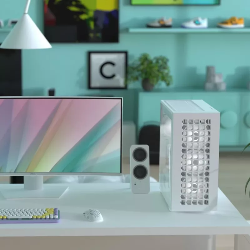 Aerocool D502A Midi Tower Valge