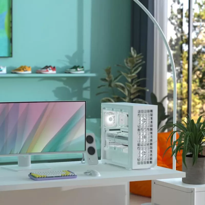 Aerocool D502A Midi Tower Valge