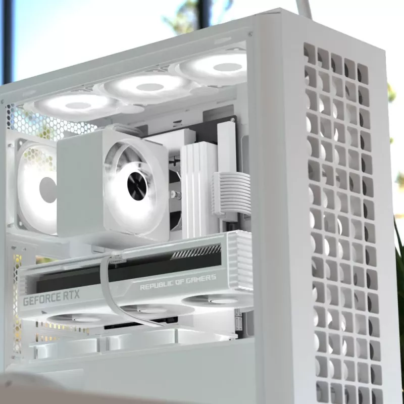 Aerocool D502A Midi Tower Valge