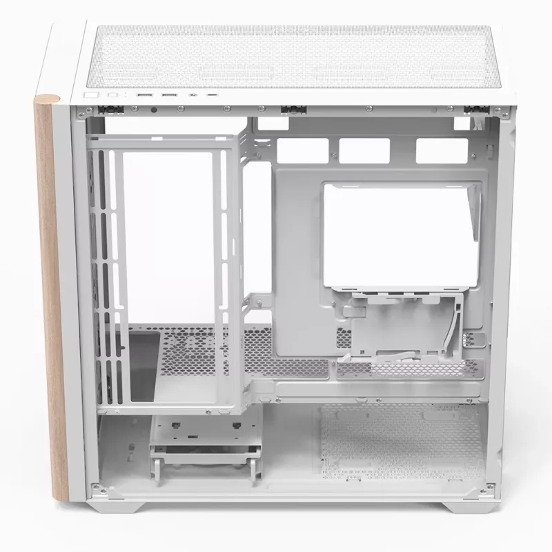 Aerocool D301A Mini Tower Valge, Wood