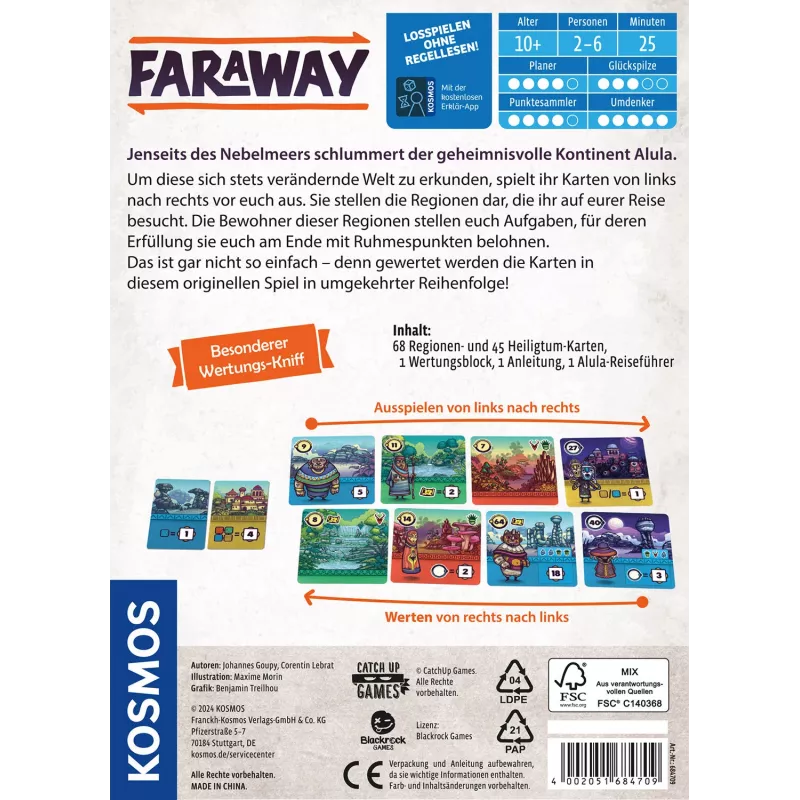 Kosmos Faraway 25 min kaardimäng
