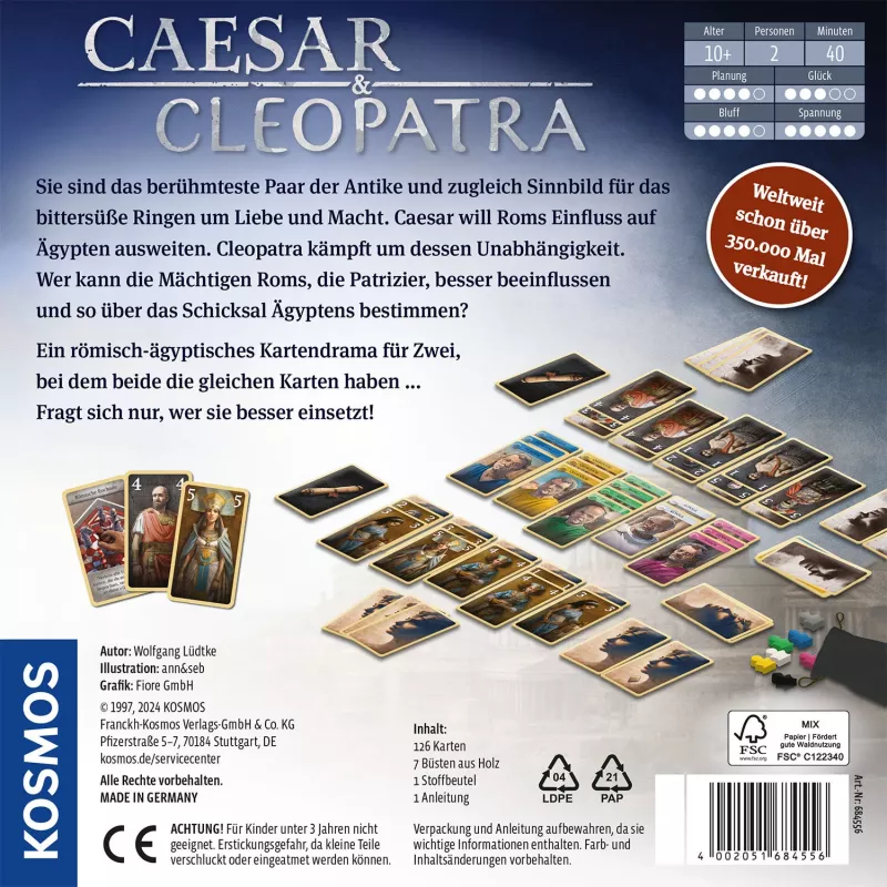 Kosmos Caesar & Cleopatra 40 min kaardimäng strateegia