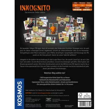 Kosmos Masters of Crime - Inkognito 150 min lauamäng Detektiiv