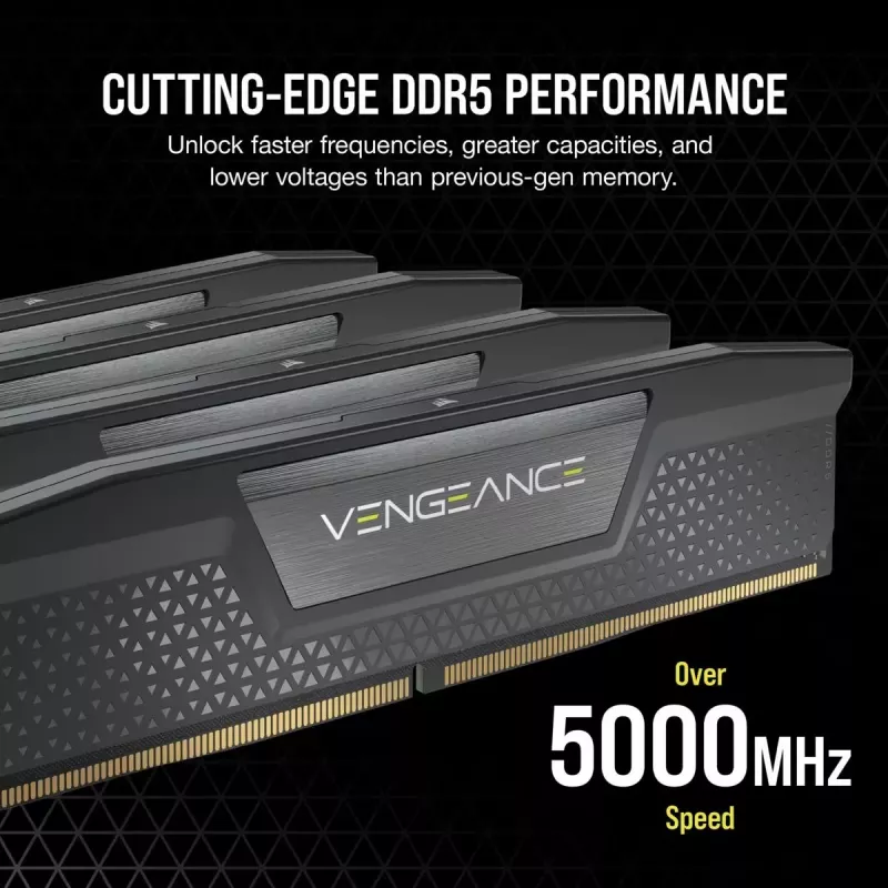 CORSAIR Memory 64GB - DDR5 (2x32gb) Dram 6600mt/s CL32 Memory Kit - Must Vengeance